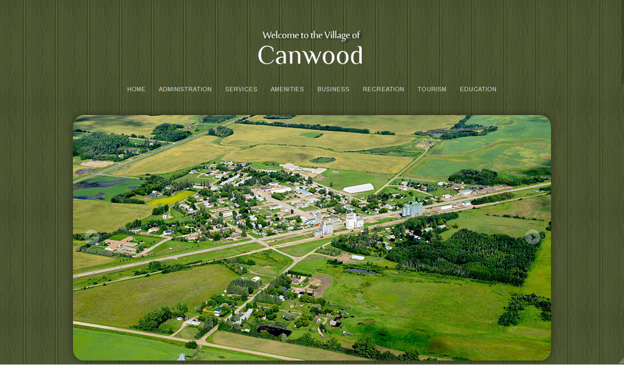 Village of Canwood website by Fireflywebs.ca